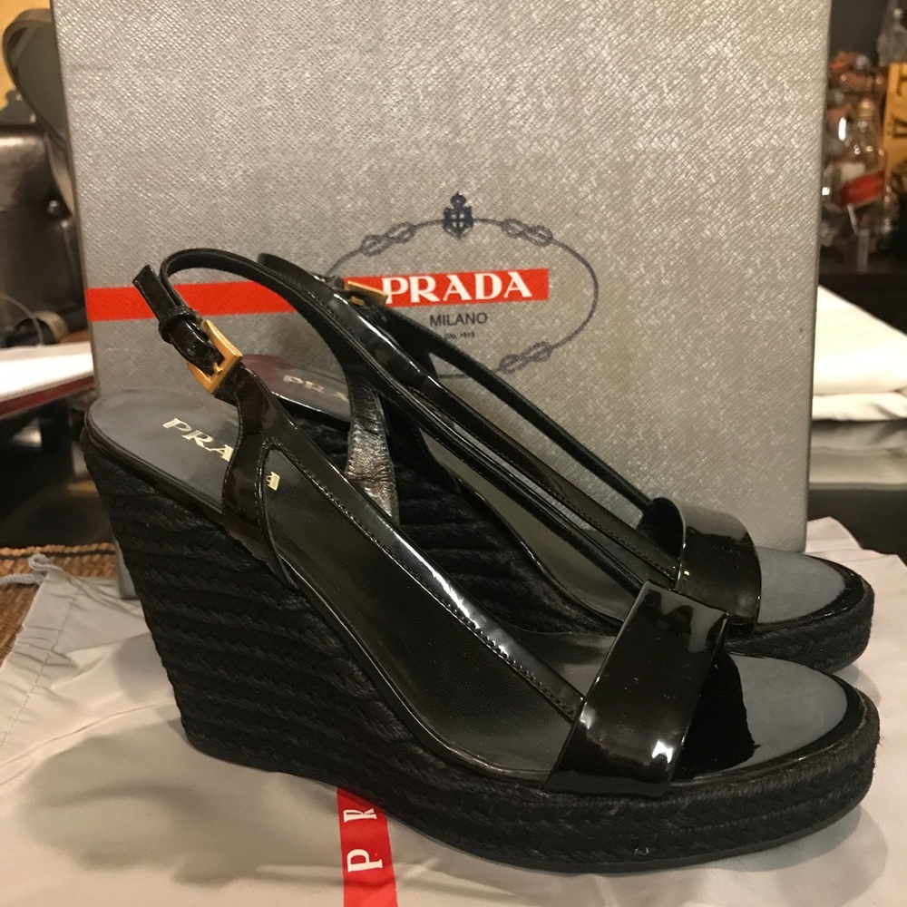 Prada wedges